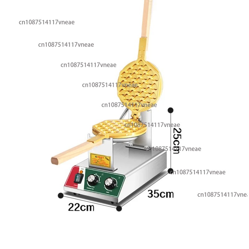 Waffle Iron Belgian - Máquina comercial de waffle belga em