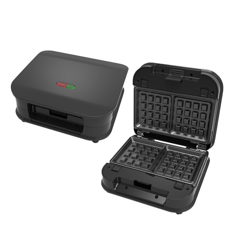 Waffle Iron Belgian - Mini Máquina de Waffles Elétrica Compacta