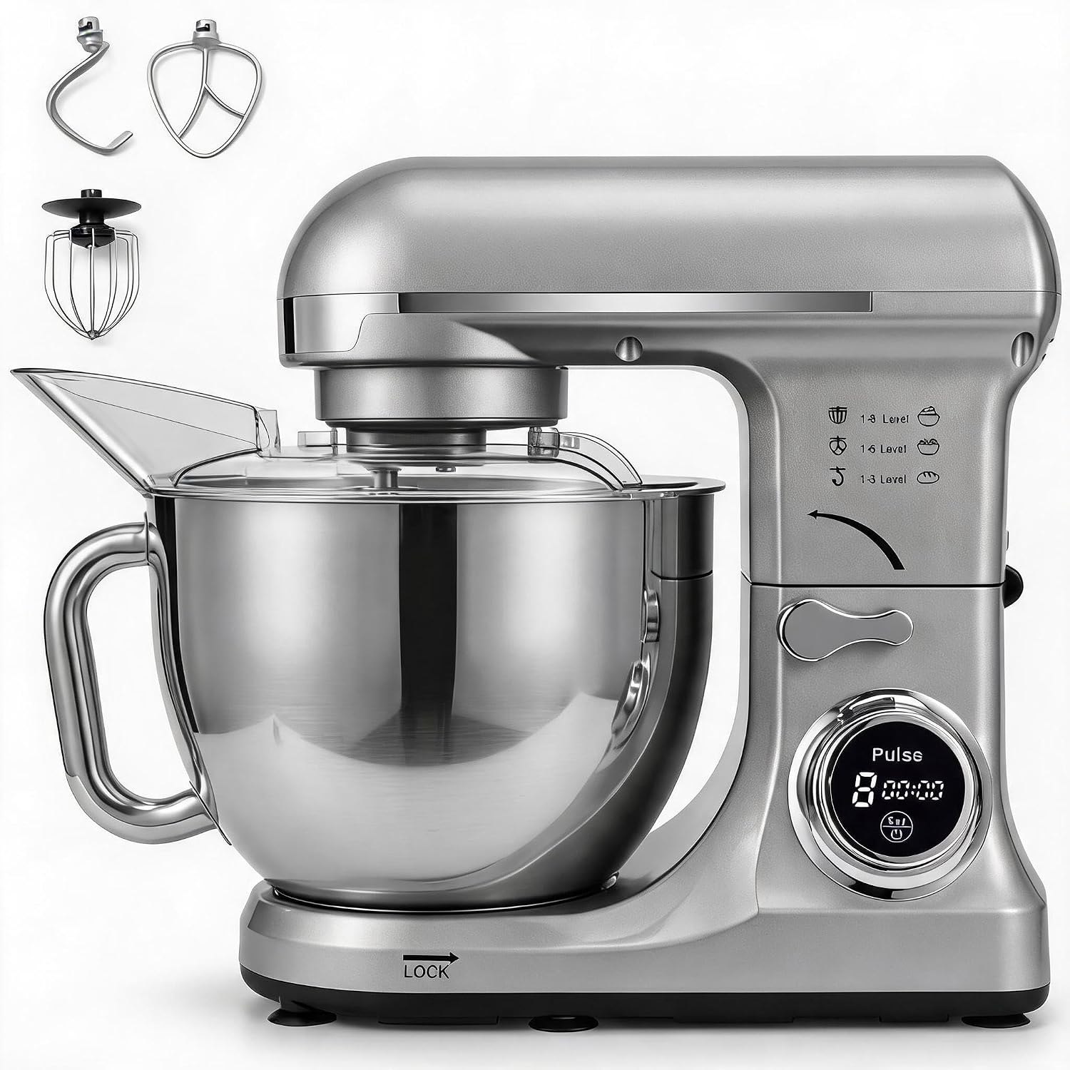 Stand Mixer Bowl - Batedeira de bancada Tacleekii 5,3 QT