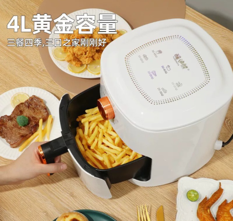 Kitchen Appliances To Gift - Fritadeira elétrica multifuncional sem óleo, 4l,