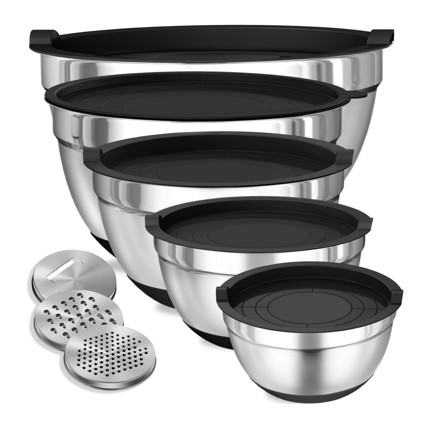 Stand Mixer Bowl - Tigelas de mistura com tampas herméticas,