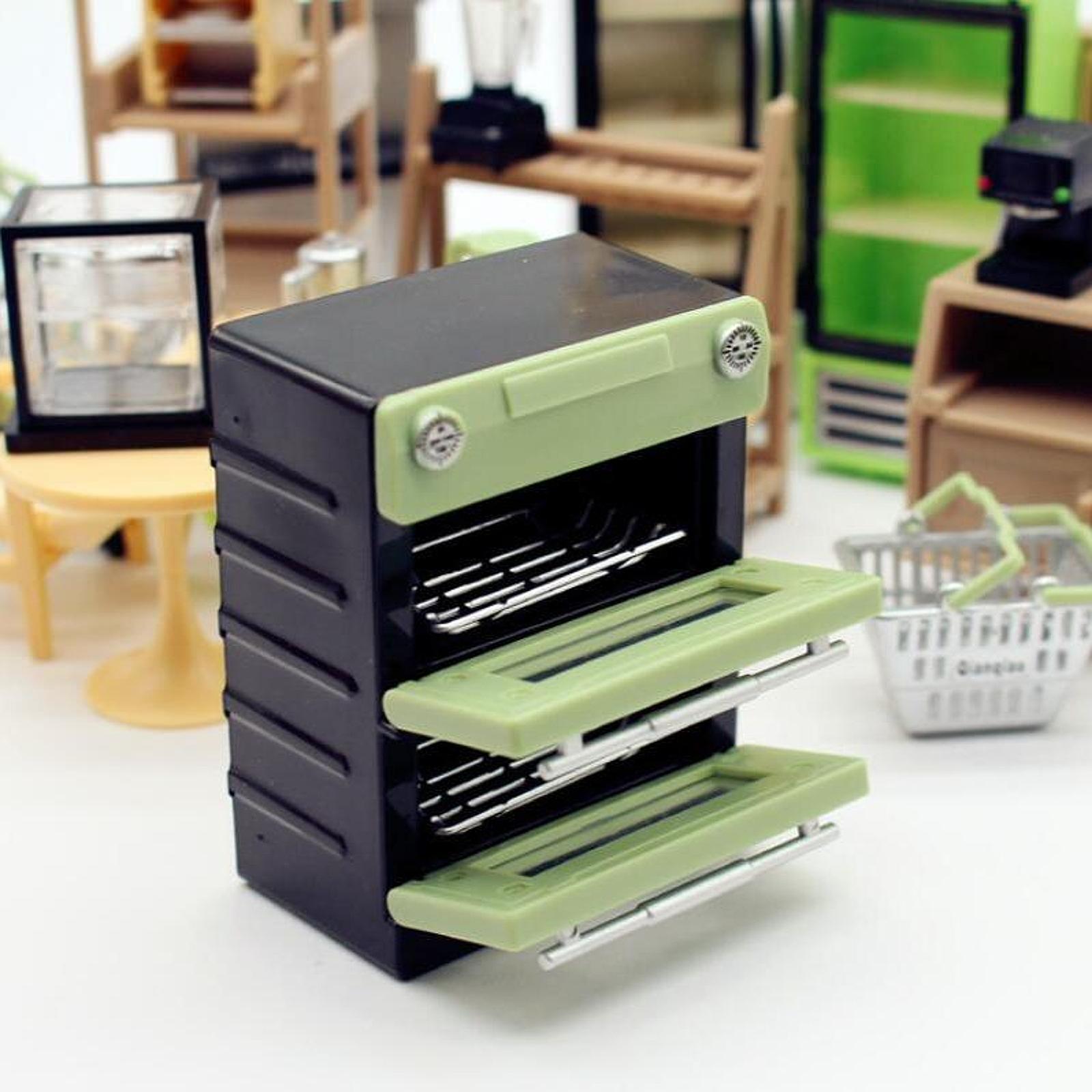 Kitchen Appliances Green - Forno de Brinquedo em Miniatura para