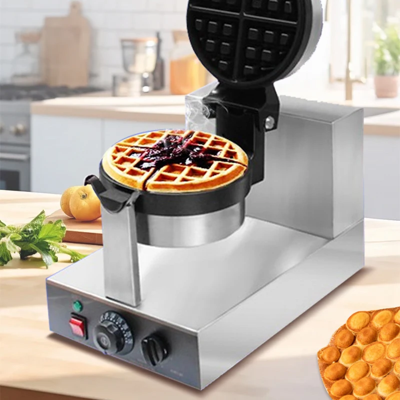 Waffle Iron Belgian - Máquina de waffle belga de rotação