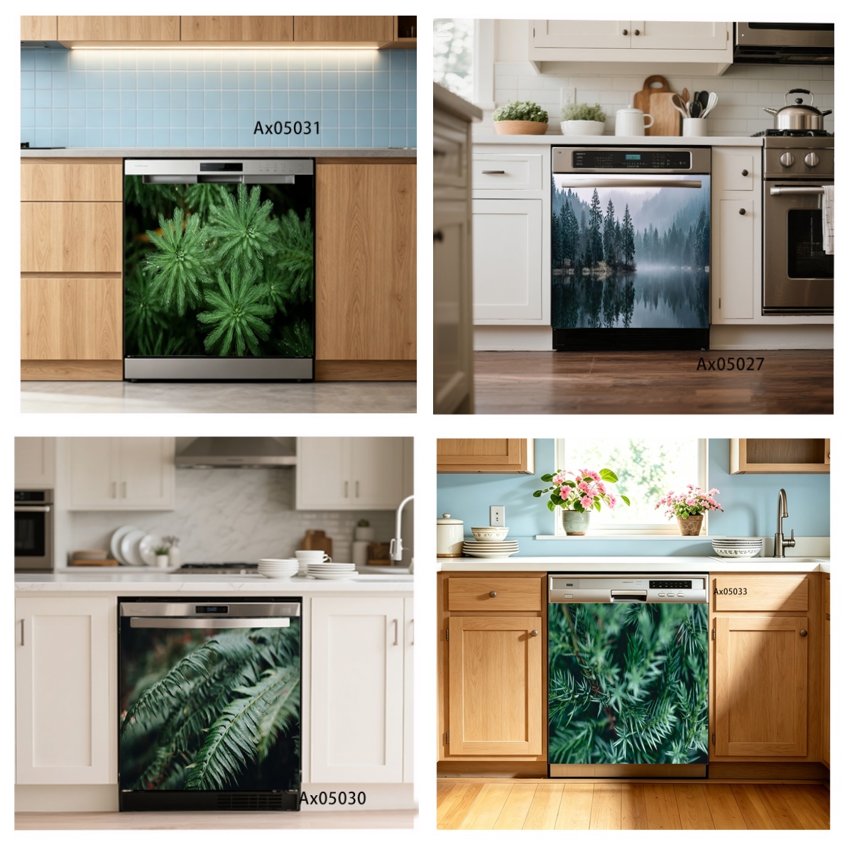 Kitchen Appliances Green - Adesivo Decorativo Verde de Folha de