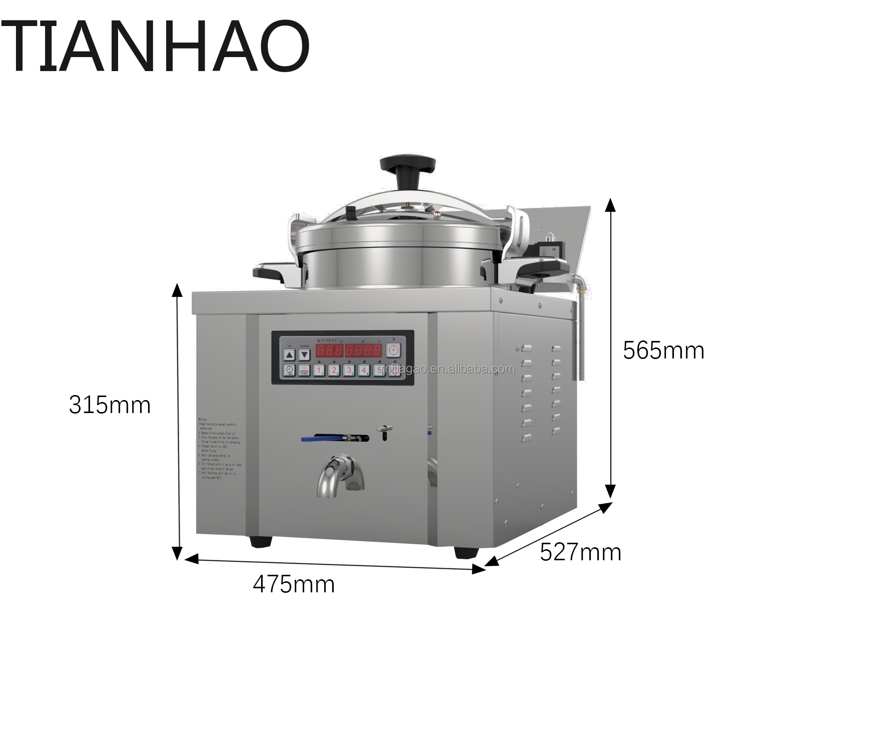 Fritadeira elétrica de 22L, ap - Kitchen Appliances Made In Usa avaliação e preço