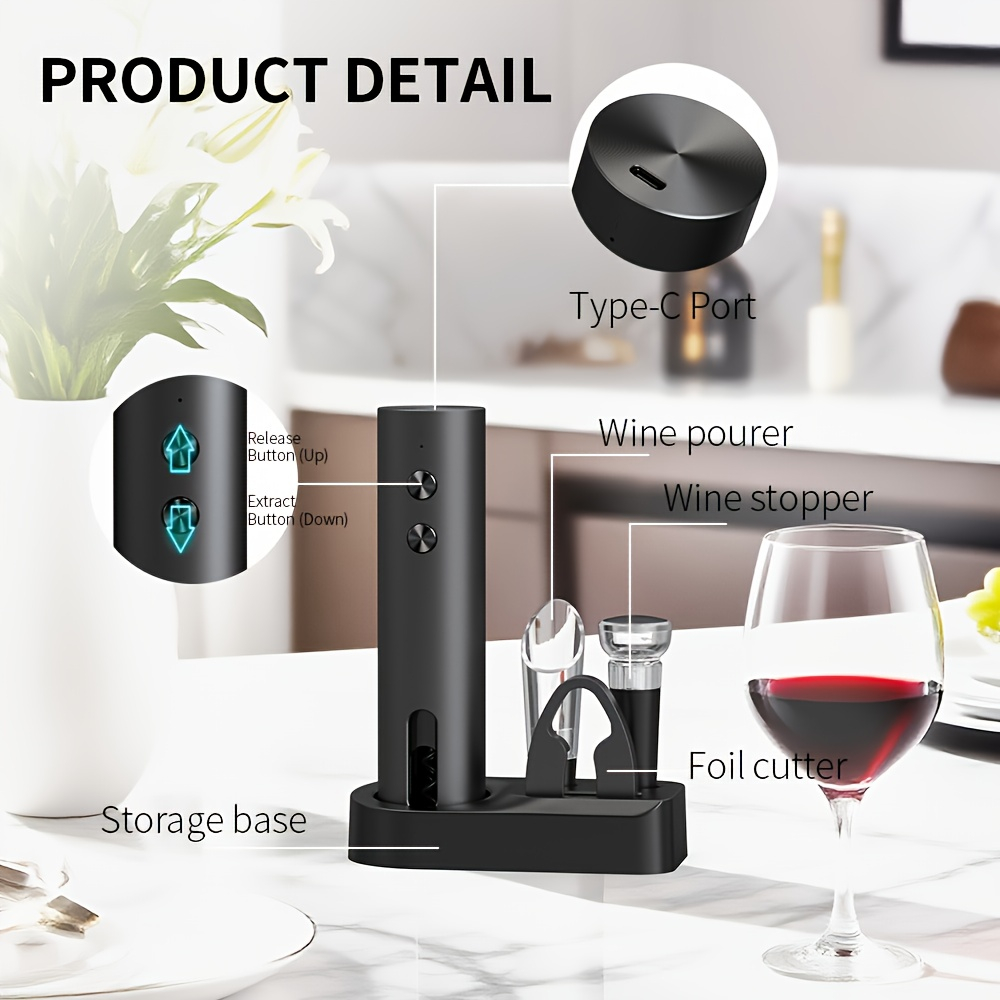 Abridor de Garrafas de Vinho E - Wine Opener Electric avaliação e preço