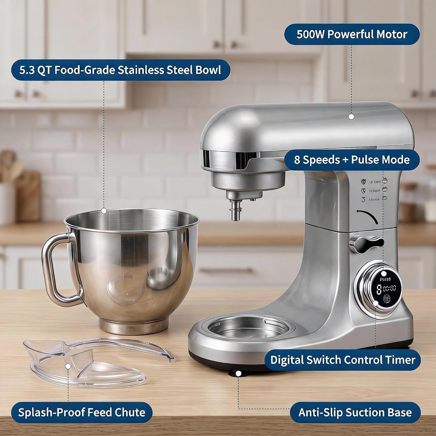 Batedeira de bancada Tacleekii - Stand Mixer Bowl avaliação e preço