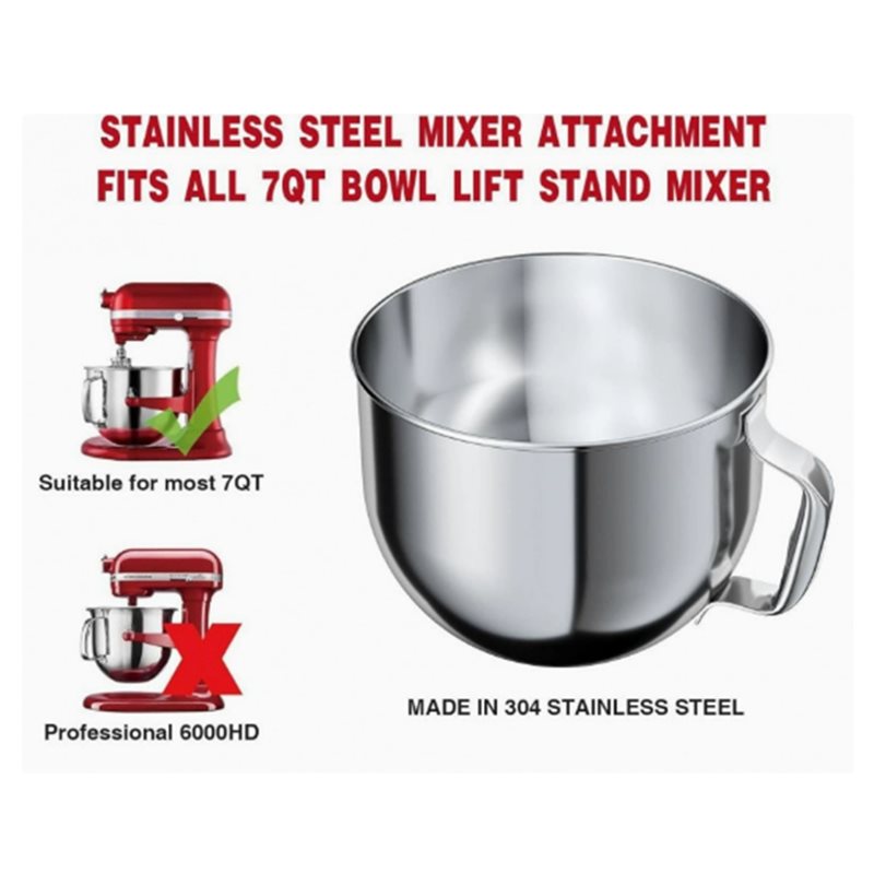 Tigela de Aço Inoxidável ABYN- - Stand Mixer Bowl avaliação e preço