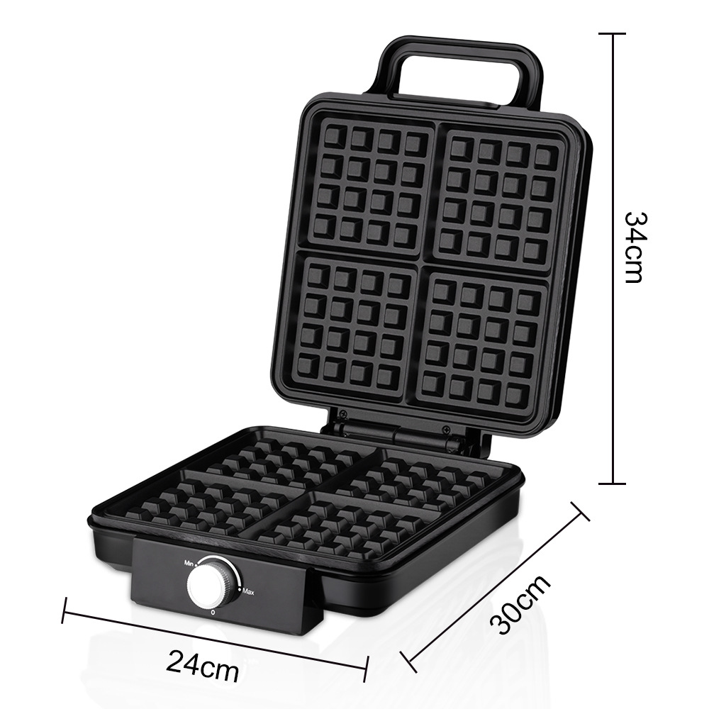 Máquina de waffle belga de 4 f - Waffle Iron Belgian avaliação e preço