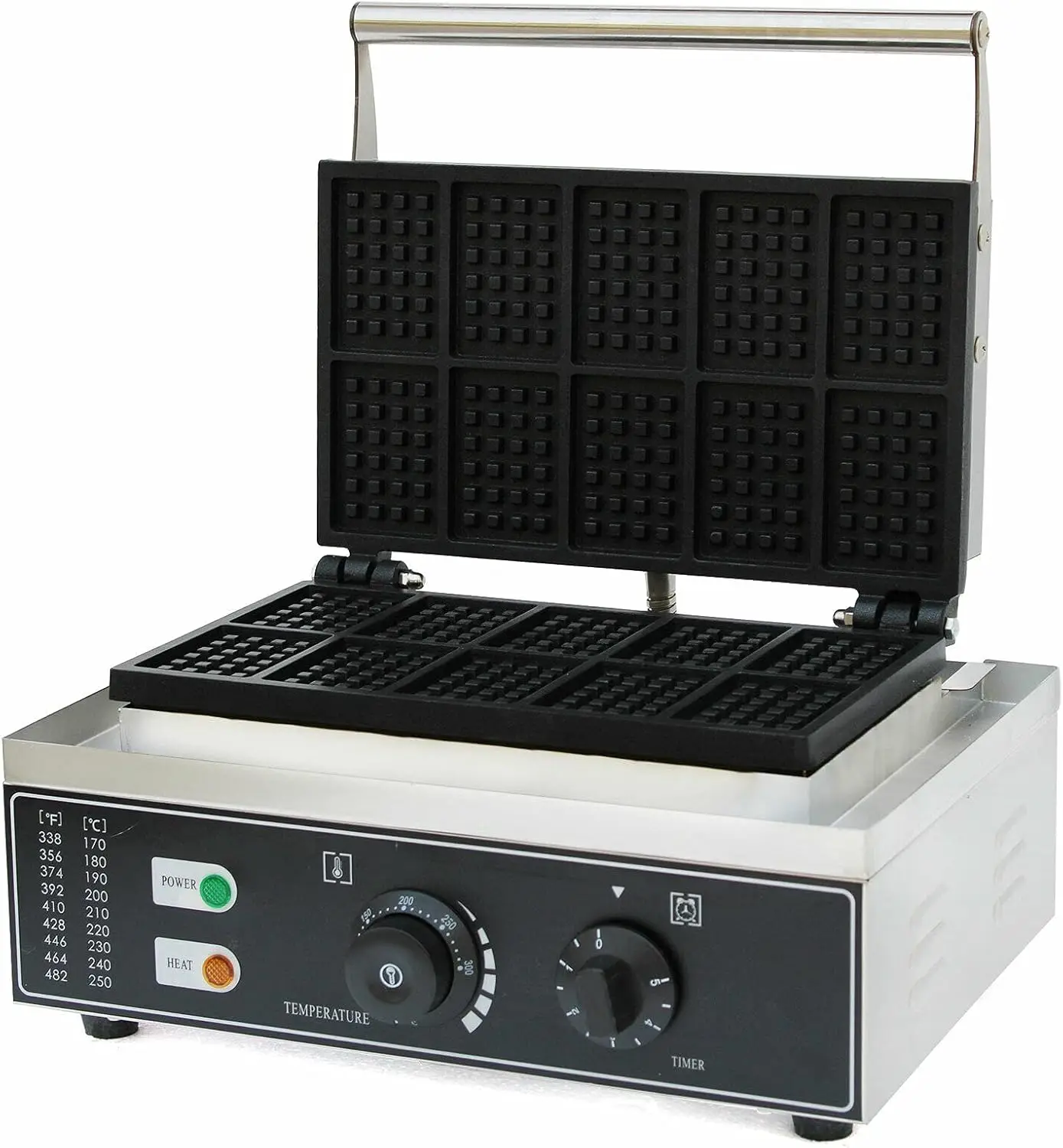 Máquina de Waffles Comercial,  - Waffle Iron Belgian avaliação e preço