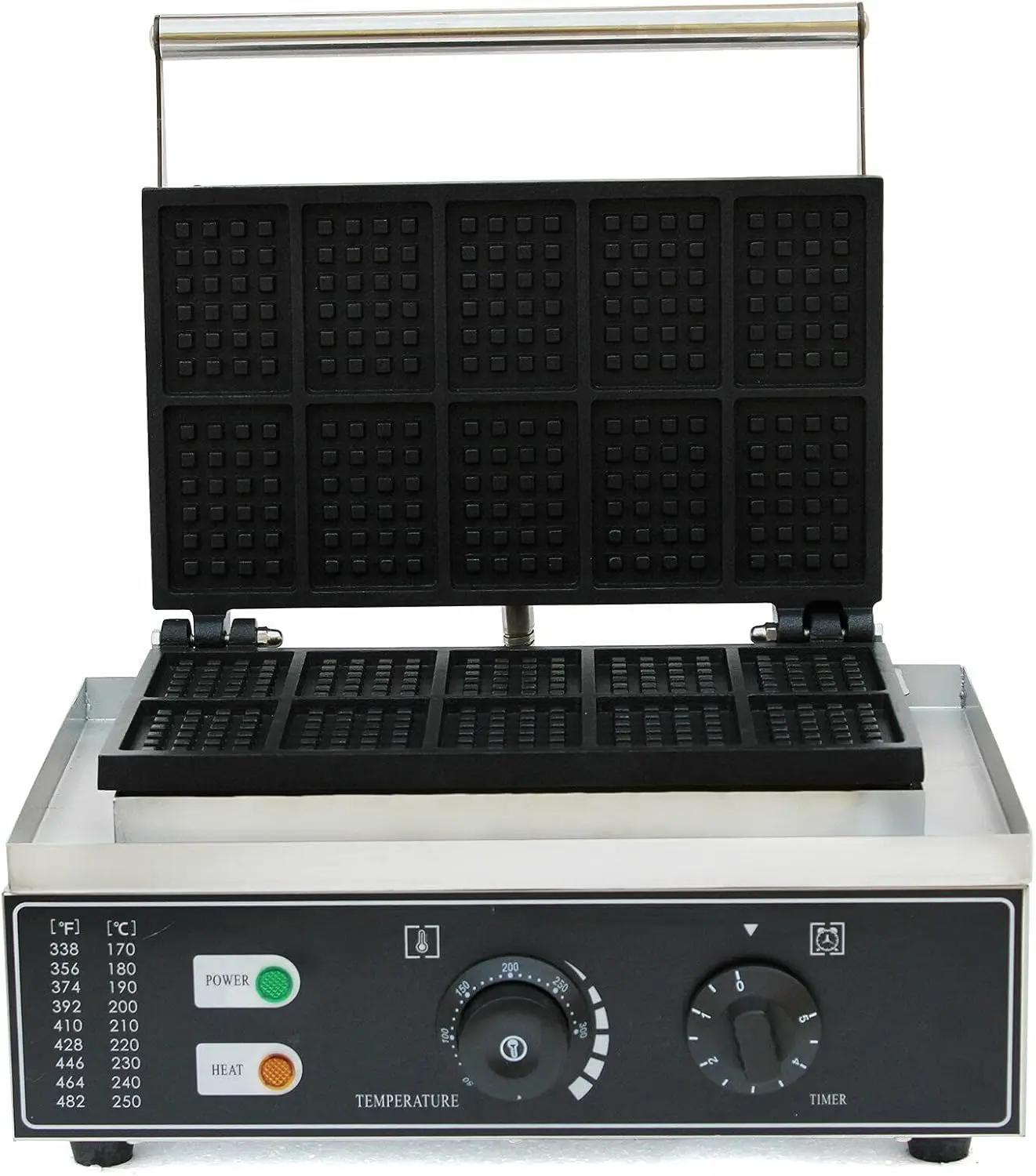 Máquina de Waffles Comercial,  - Waffle Iron Belgian avaliação e preço