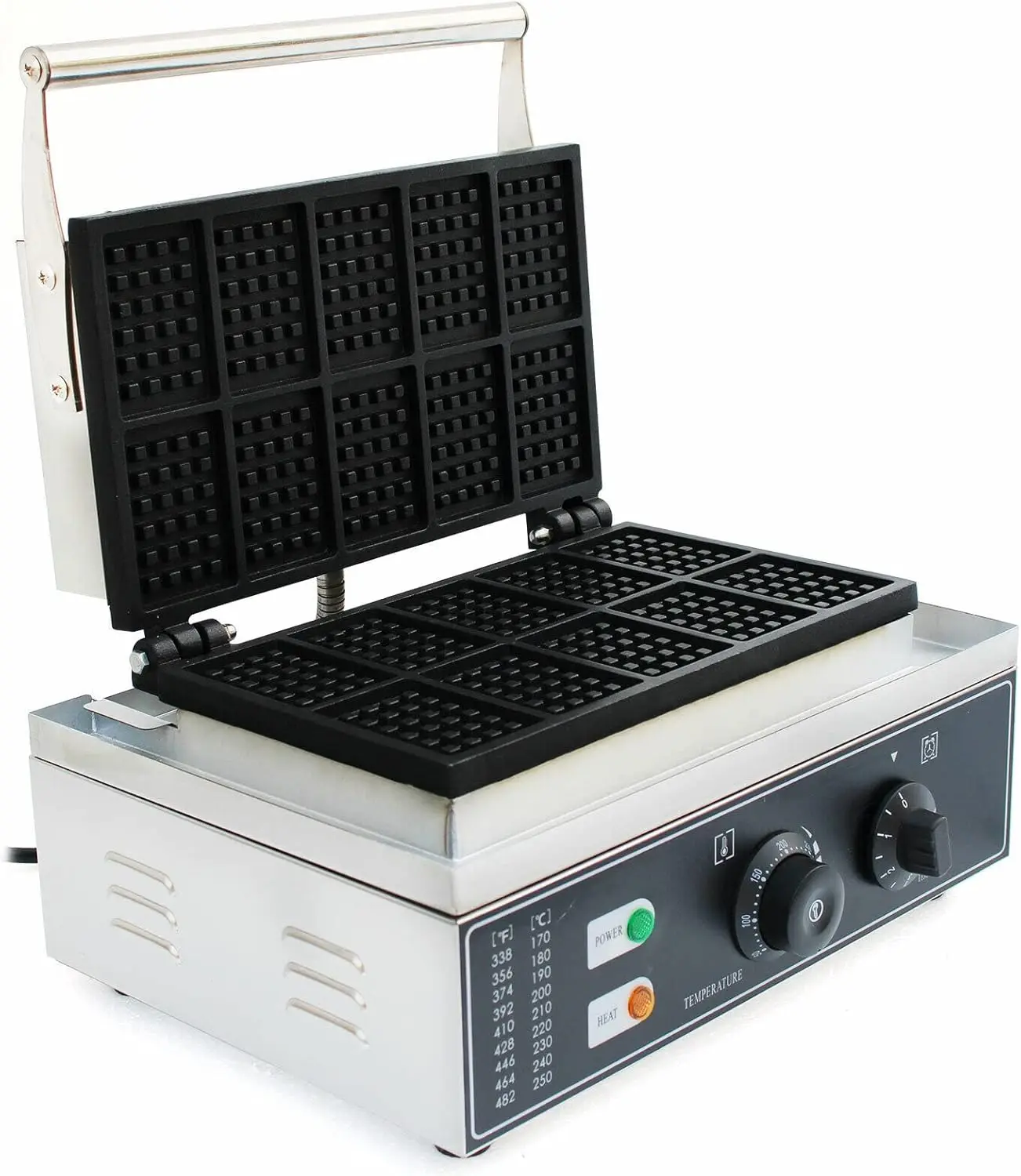 Máquina de Waffles Comercial,  - Waffle Iron Belgian avaliação e preço