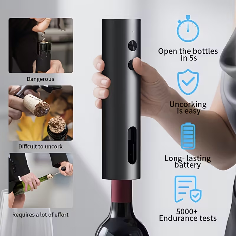 Conjunto de Abridor de Garrafa - Wine Opener Electric avaliação e preço