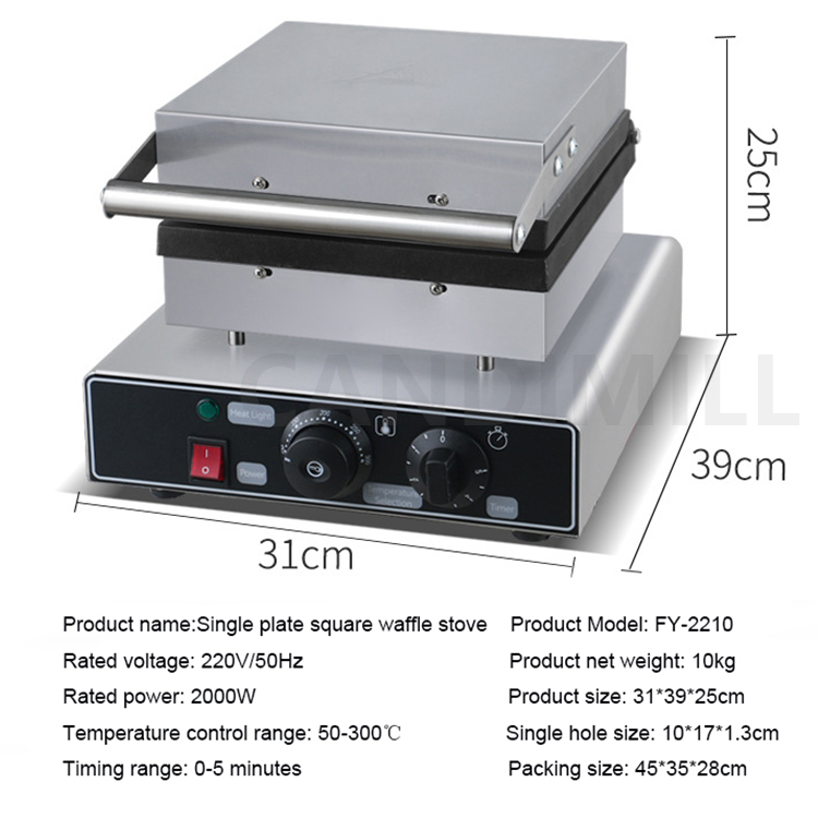 Máquina de waffle quadrada ant - Waffle Iron Belgian avaliação e preço