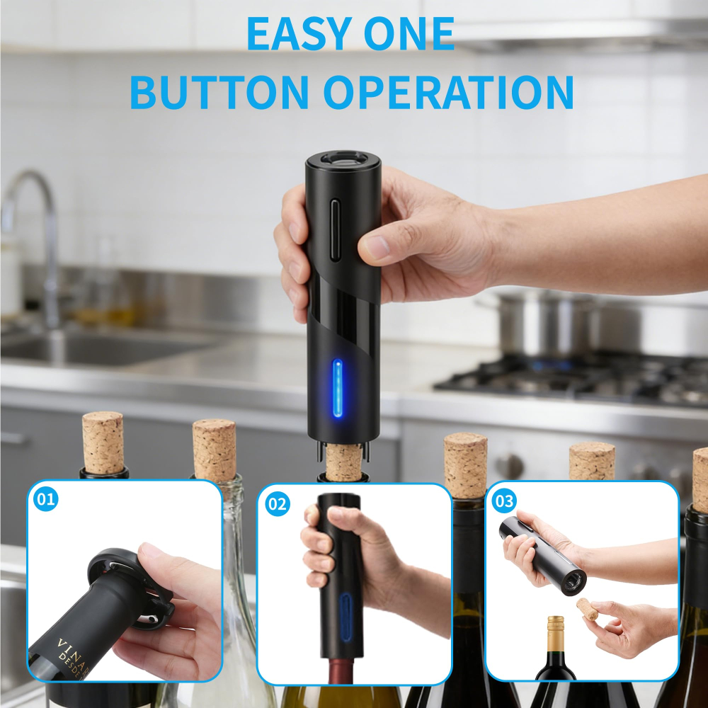 Abridor de Garrafas de Vinho E - Wine Opener Electric avaliação e preço