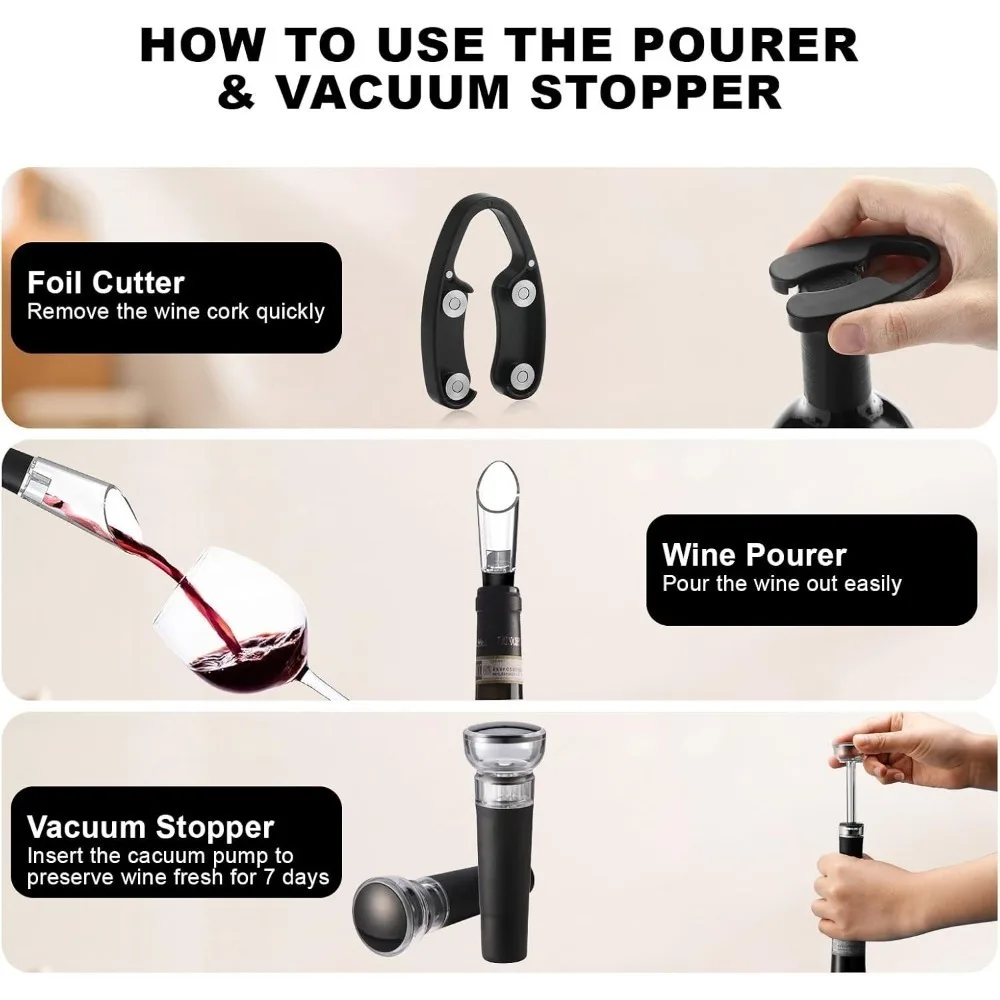 Conjunto abridor de garrafa de - Wine Opener Electric avaliação e preço