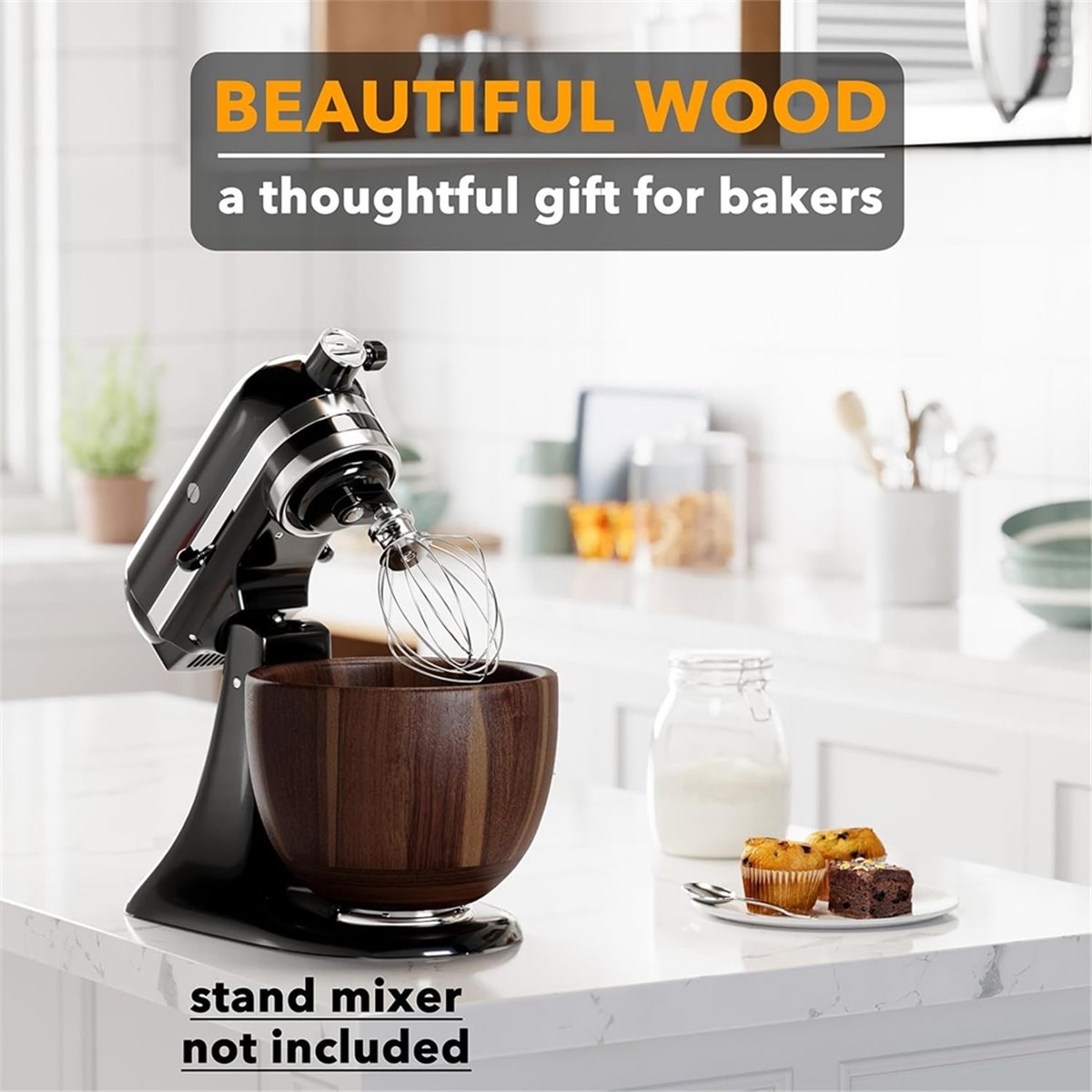 (A25M) Tigela de Madeira para  - Stand Mixer Bowl avaliação e preço