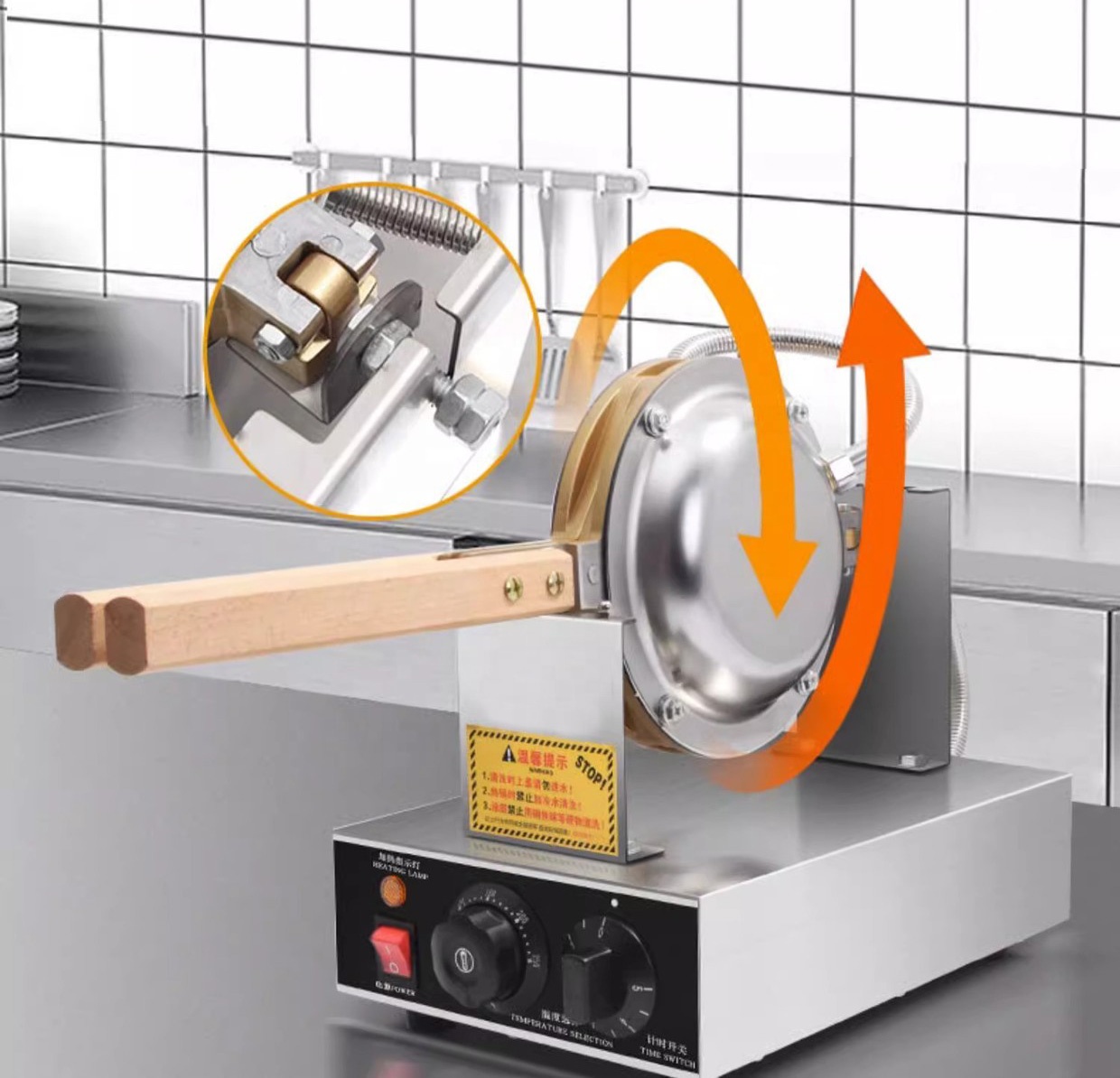 Máquina de Waffles Belgas em F - Waffle Iron Belgian avaliação e preço